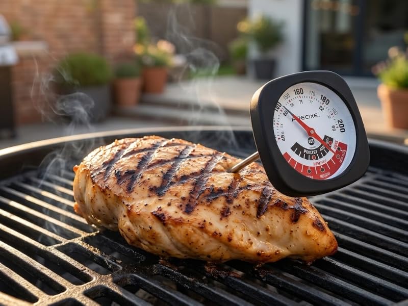 Precixe 3 Inch Large Analog Meat Thermometer