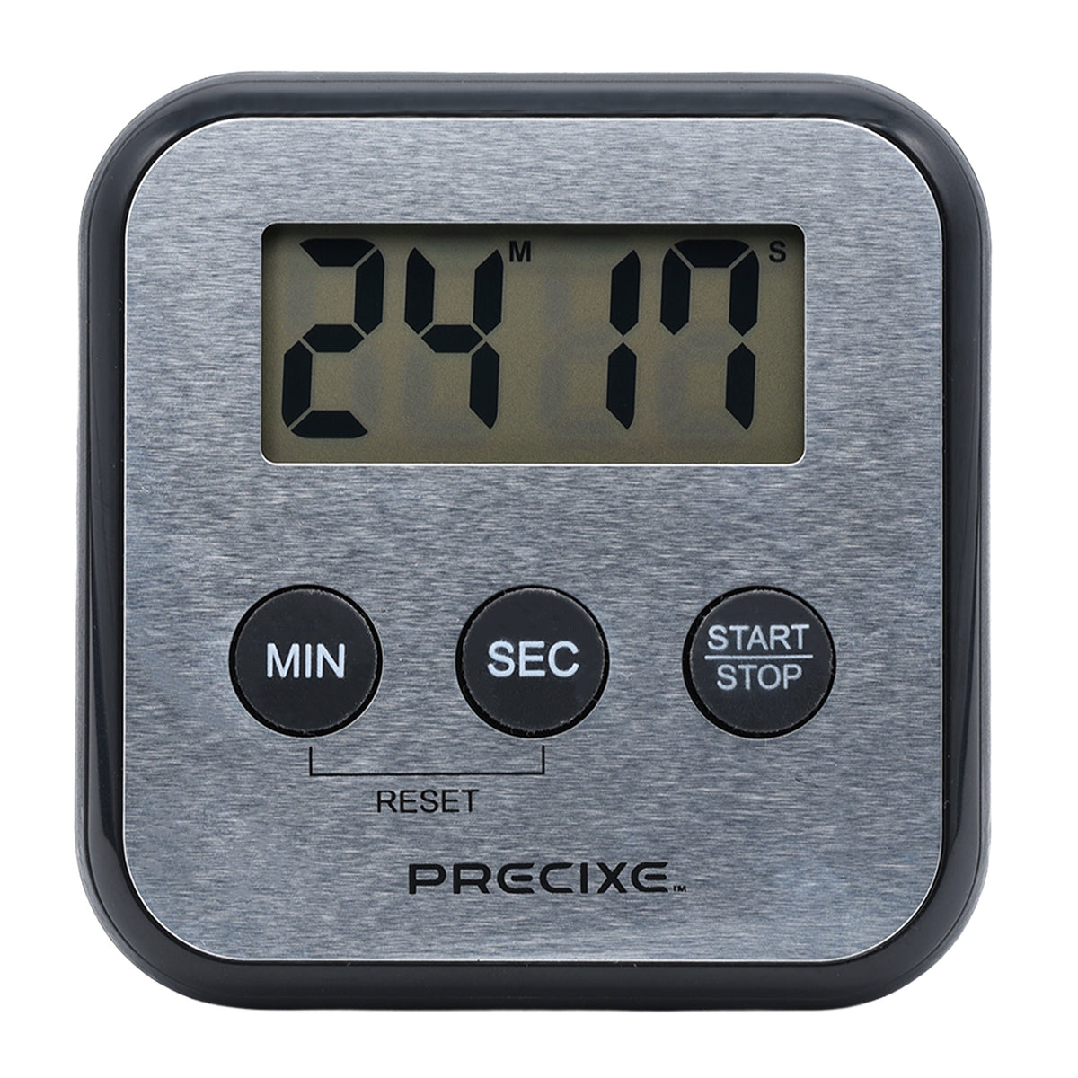 Precixe Compact Stainless Steel Digital Timer