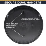 Precixe 12 Inch Glow in the Dark Indoor Outdoor Wall Thermometer