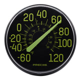 Precixe 12 Inch Glow in the Dark Indoor Outdoor Wall Thermometer