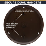 Precixe 13.5 Inch Indoor Outdoor Wall Thermometer | Rustic Mountain Adventure "Stay Wild" Design