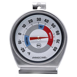 Precixe 2.5 Inch Stainless Steel Fridge and Freezer Thermometer 2-Pack