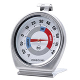 Precixe 2.5 Inch Stainless Steel Fridge and Freezer Thermometer 2-Pack
